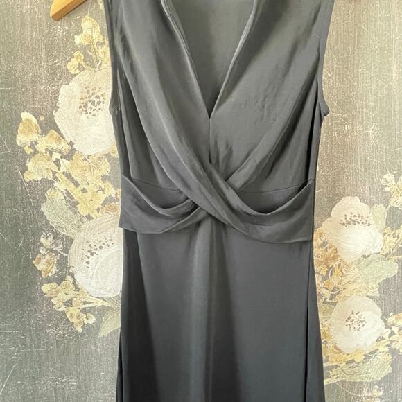 Diane Von Furstenberg Black Stretch Dress Size 4 - Picture 2 of 6